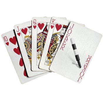 Жезл джокера / милицейский жезл ГАИ ГИБДД карты покер joker  коллаж юмор